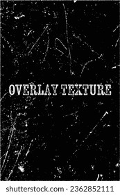 Overlay grunge vector background with dust and scratched textured effect.	
