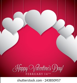 Overlay heart card in vector format.