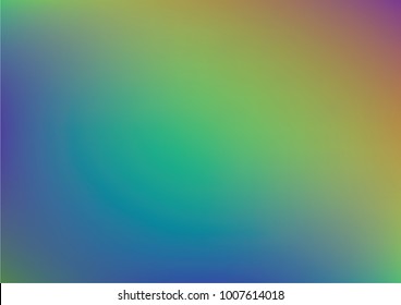 Overlay Holographic Neon Vector Background. Iridescent Vibrant Spring or Summer Cover or Banner Texture. Tech Contrast Colour Texture, Abstract Lights, Teal or Paper. Dreamy Color Overlay Background