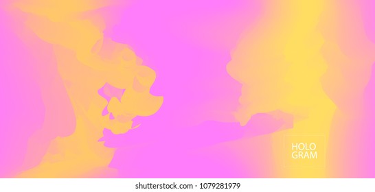 Overlay Holographic Vector Background. Horizontal Glam Colour Iridescent Texture. Vibrant Gradient Neon Cool Teal Wallpaper. Unfocused Pearl, Contrast Holographic Background, Bright Hipster Pattern