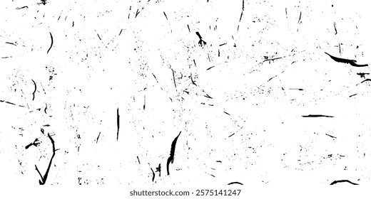 Overlay for interesting effect and depth. Isolated on white background. Grunge black and white pattern. Monochrome particles abstract texture.
