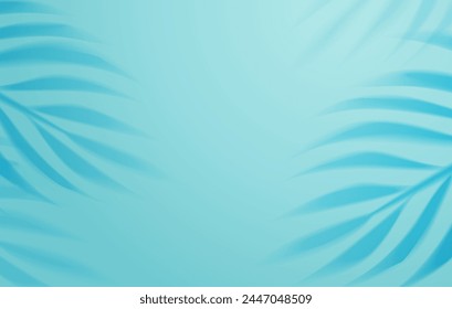 Overlay Palm Leafs Shadow On The Wall