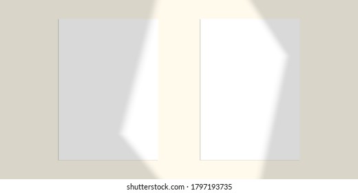 
Overlay shadow effect. Natural light from window. Summer mock up. 10 eps mesh gradient