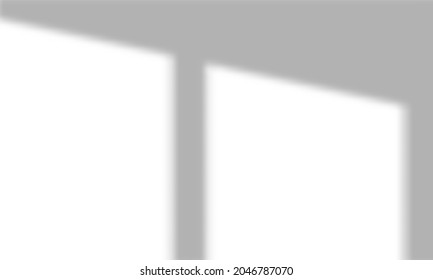 Overlay shadow from windows. High quality shadows. Vector illustration