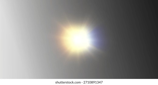Superposición, sol, luz, rayo de sol, brillo en un efecto solar brillante. PNG transparente perfecto para diseños de superposición, destellos y Elementos brillantes, texturas de luz solar e imágenes de energía cálida. Premium PNG incluido