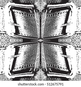 Overlay Texture Of Leather Briefcase with Buckle. Empty Grunge Background For Your Creative Design. EPS10 vector.