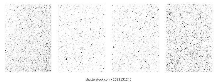 Overlay texture set. Dirty Grunge Textures Vector Set. Dirty grainy stamp and scratches and damage mark. Use purpose damaged, distress, paint, texture, old, concrete, urban, grunge, dirty, dust vector