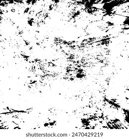 Estampilla de textura superpuesta con efecto grunge shabby.Texturas de Vector superpuestas estresadas.Efecto estresado.Fondo de grunge en blanco y negro.Ilustración vectorial