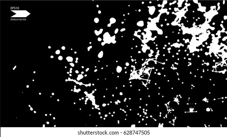 Overlay texture vector. Exploding particles, flying fragments in different directions, twisting white dots. Smashing glass. You can use different types of overlay and get great effects.