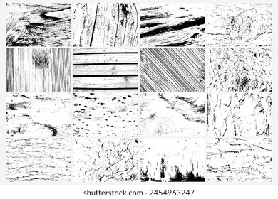 Overlay texture wood piece for signs background set. Lumberjack yard wood mill and logging timber industry background concept. Pine or spruce trees as plywood natural pattern set