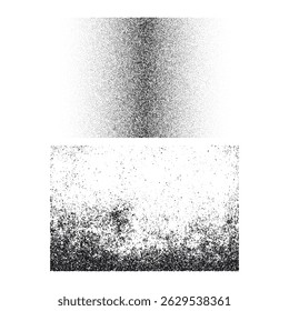 Les textures superposées marquent avec un effet grunge. Vieux dégâts Sale grain et rayures. Ensemble de différentes texture de grain noir déprimé. Textures d'Image vectorielle superposées de distension.