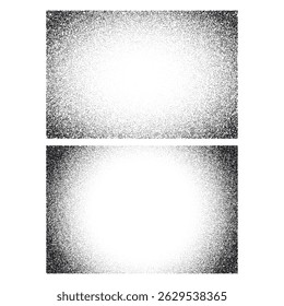 Les textures superposées marquent avec un effet grunge. Vieux dégâts Sale grain et rayures. Ensemble de différentes texture de grain noir déprimé. Textures d'Image vectorielle superposées de distension.
