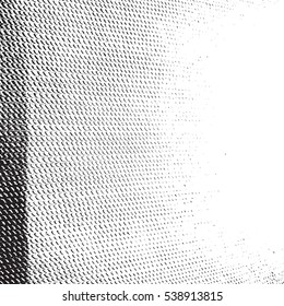 Overlay thread grunge background. Distress gunny texture. Empty aged design element. EPS10 vector.