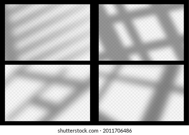 Overlay window effect on mesh background. A set of four natural light scenes. Minimalistic vector window frames blurred banner mockup