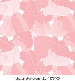 Papel de escritorio del patrón de corazón abstracto sobrepasado