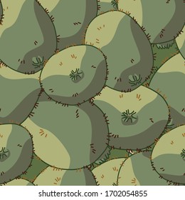 Overlayed kiwi on transparent backdrop. Tropical fruit seamless pattern for wrap paper, sleeper, bath tile, apparel or bed linen. Phone case or cloth print art. Drawn style stock vector illustration