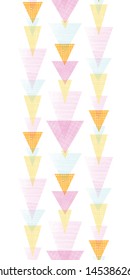 Overlayed triangles stripes vertical seamless pattern background