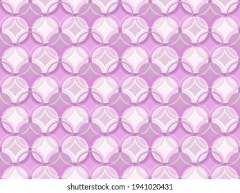 Superposición de los elementos de círculo, patrón geométrico sin costuras. Resumen de adorno plano. Motivo nórdico. Ilustración vectorial de geometría de círculos. Diseño de impresión de tela de moda.