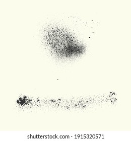 Overlays grunge texture, damaged, old, concrete and other, paint textures with drop ink splashes, dirty grainy stamp, dry dirt, grunge, scratches and damage marks on white   background, vector