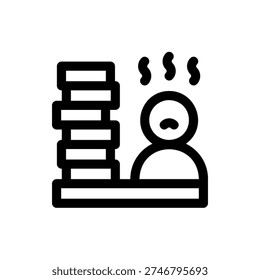 Overload Excess Overwhelm Stress Pressure Icon Design