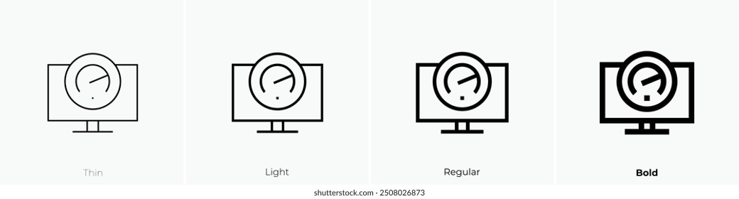 overload icon. Thin, Light Regular And Bold style design isolated on white background