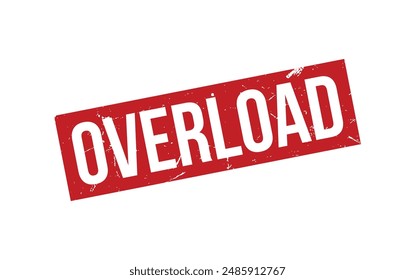 Overload Stamp. Overload Rubber grunge Stamp Seal