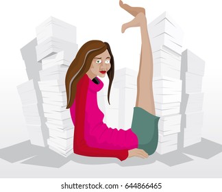 Overloaded by too much work, burnout