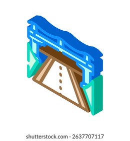 overpass highway road isometric icon vector. overpass highway road sign. isolated symbol illustration