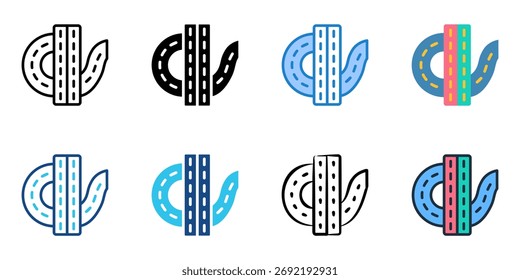 Overpass icon set multiple style collection 
