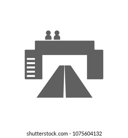 Overpass icon in trendy flat style isolated on white background. Symbol for your web site design, logo, app, UI. Vector illustration, EPS
