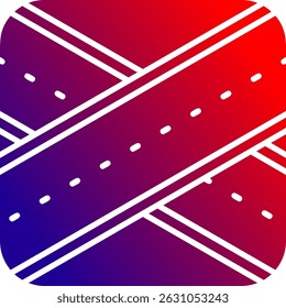 Design de ícone de vetor de Linha de Overpass