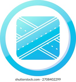 Diseño de icono de Vector de línea de paso elevado