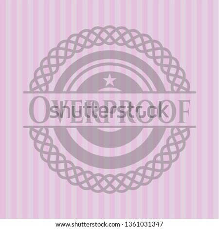 Overproof pink emblem