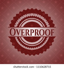  Overproof retro red emblem