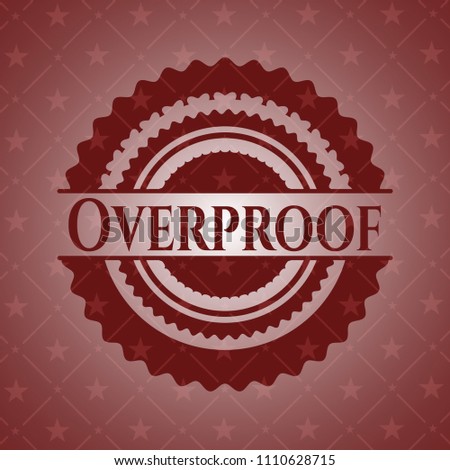  Overproof retro red emblem