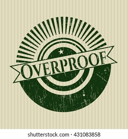 Overproof rubber grunge texture seal