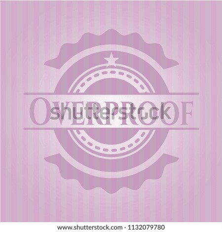 Overproof vintage pink emblem