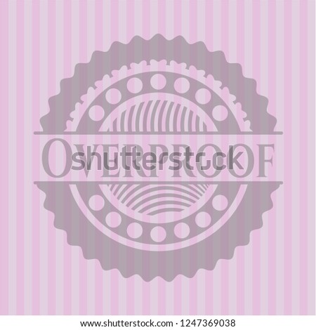 Overproof vintage pink emblem