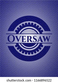 Oversaw denim background