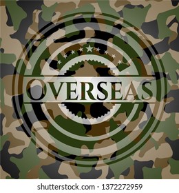 Overseas camouflaged emblem