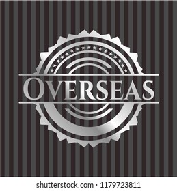 Overseas silver shiny emblem