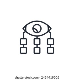 Overseeing icon. vector.Editable stroke.linear style sign for use web design,logo.Symbol illustration.