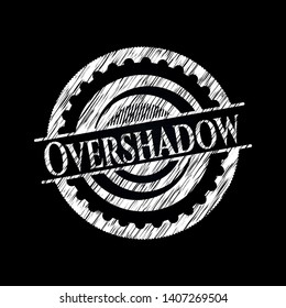 Overshadow on blackboard. Vector Illustration. Detailed.
