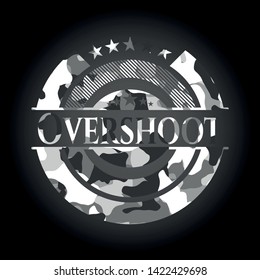 Overshoot on grey camo pattern