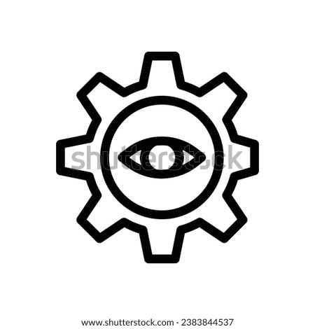 oversight line icon logo for website, application, printing, document, poster design, etc, Suitable for web Design,Logo,App