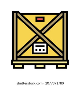 oversize parcel package color icon vector. oversize parcel package sign. isolated symbol illustration