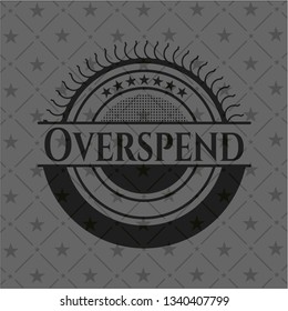 Overspend realistic black emblem