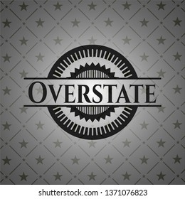 Overstate dark icon or emblem