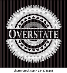 Overstate silvery shiny emblem