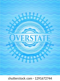 Overstate water wave representation emblem.
